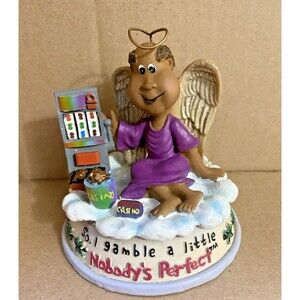 Vintage 2002 Nobody's Perfect Collectors Set Bald Man So, I Gamble a Little...